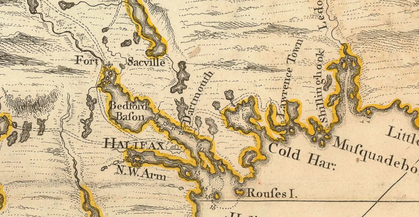 Map of Nova Scotia, or Acadia, with the islands of Cape Breton and St. John’s
