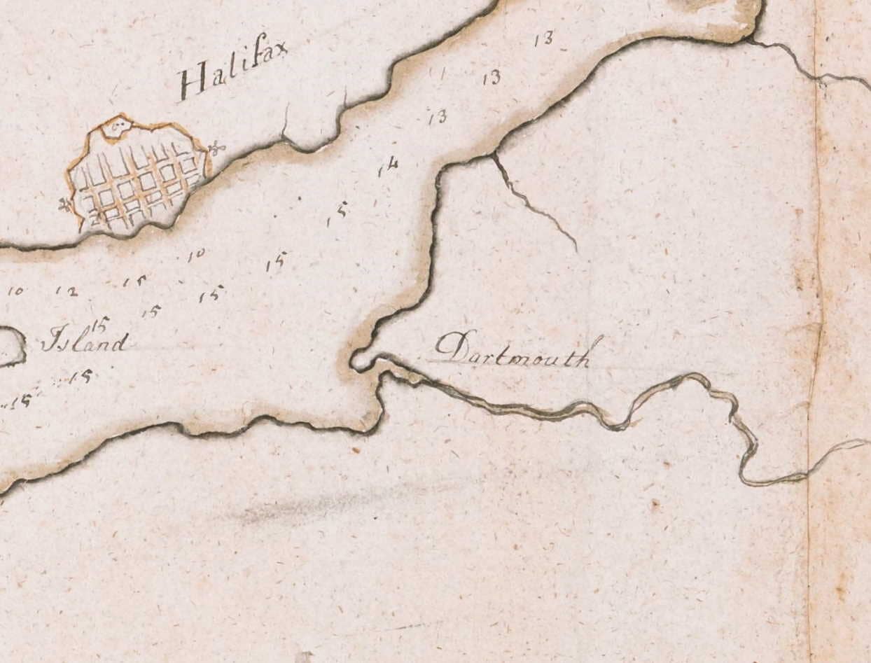 A Plan Of Halifax Harbour In Nova Scotia 1760