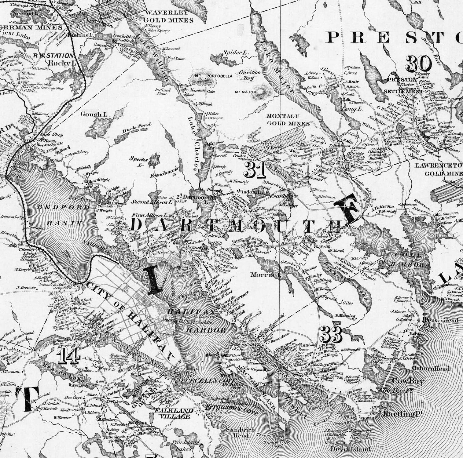 dart-township-1865 map