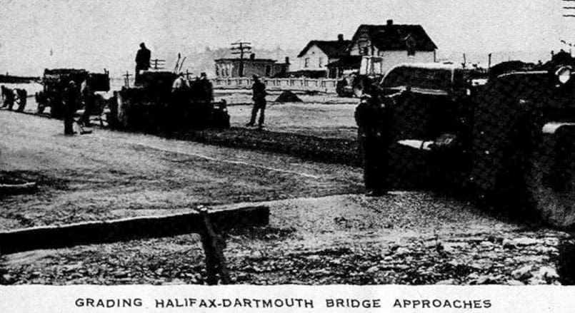 Grading Halifax-Dartmouth Bridge approaches