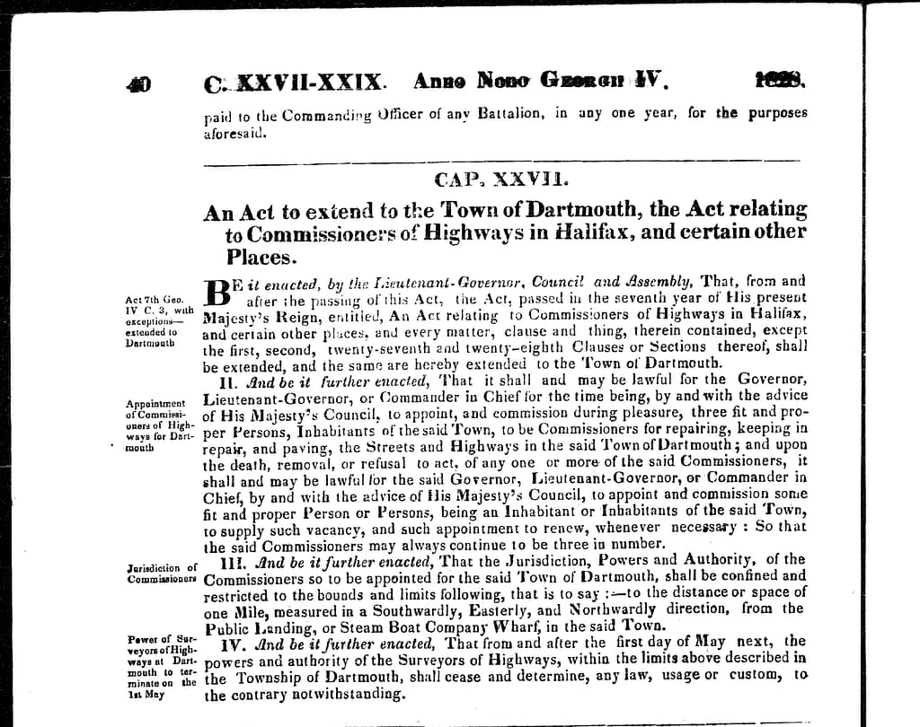 To extend the Act relating to Commissioners of Highways, 1828 c27
