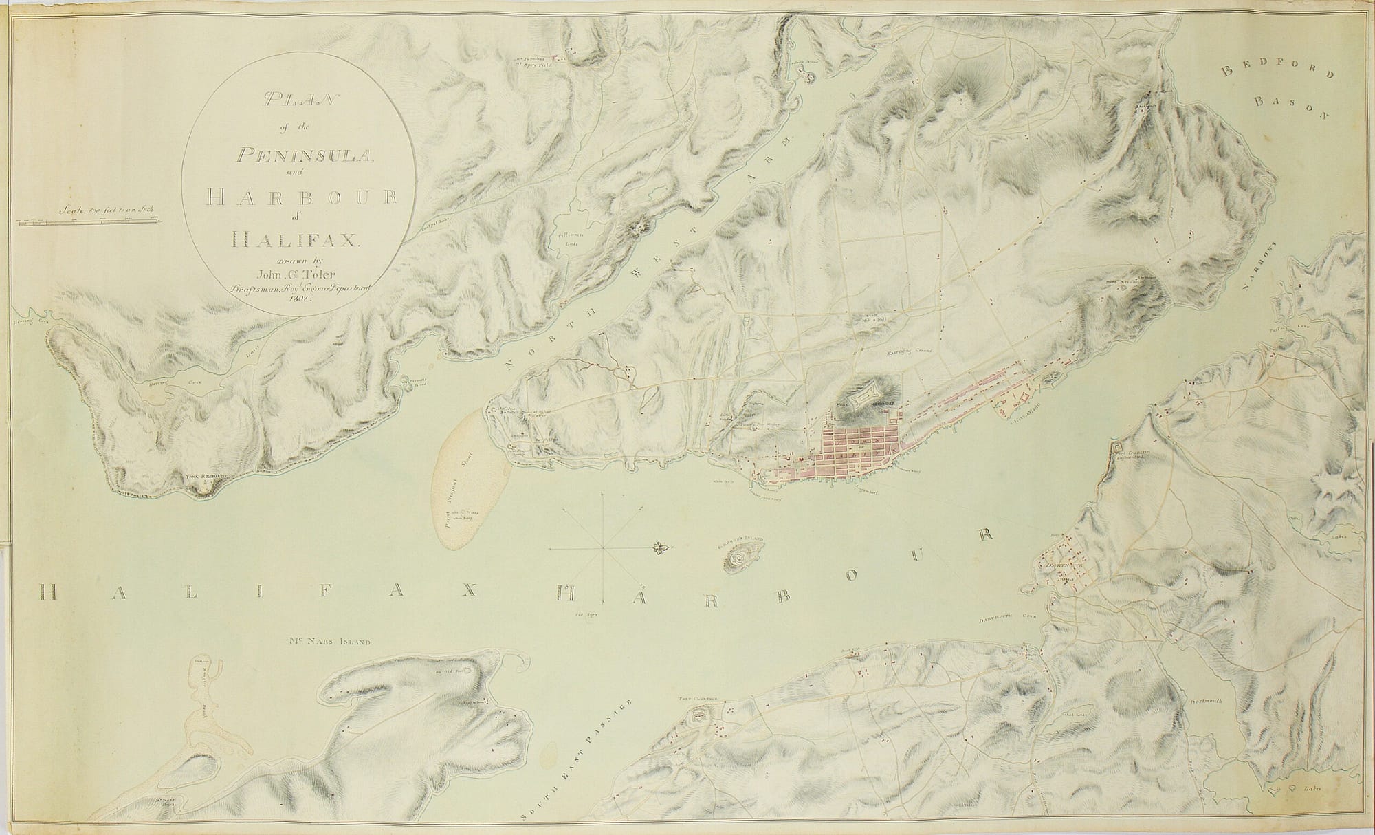 dartmouth map 1809 toler