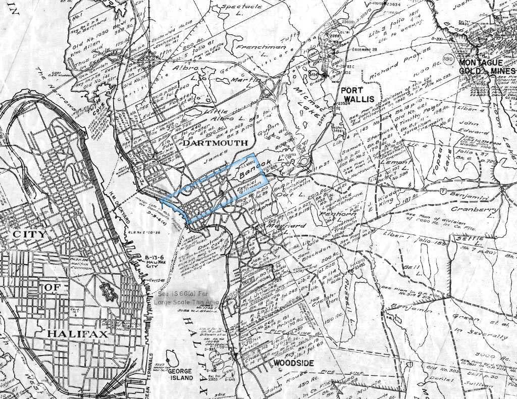 Dartmouth land grant map