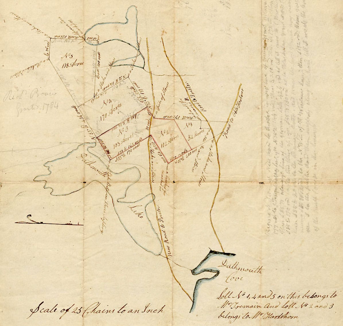 Plan of Tremains & (Hartshorn) Land
