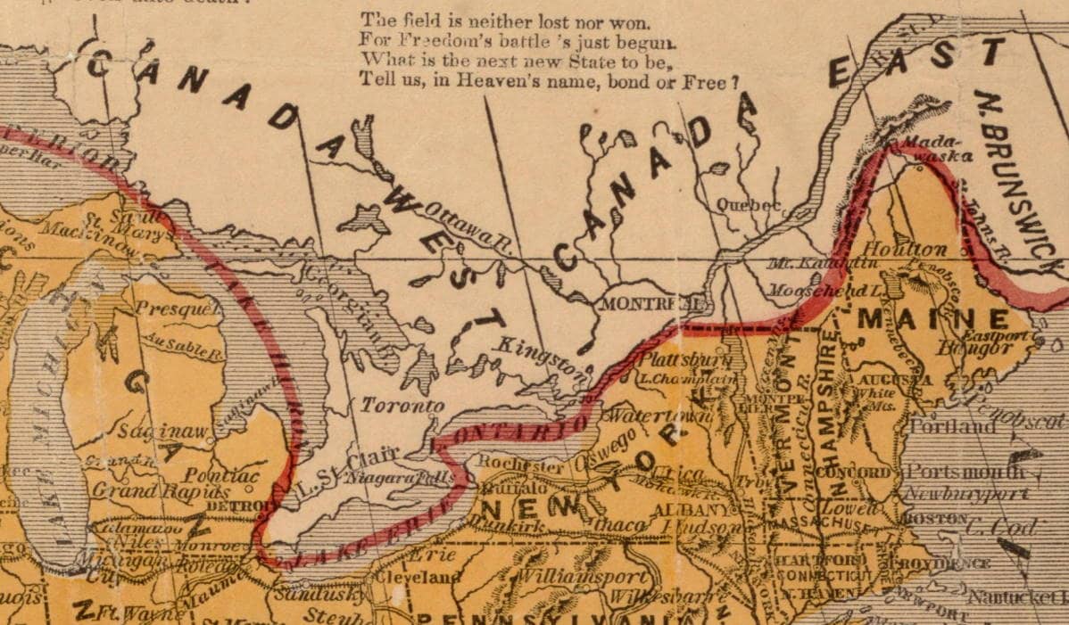 bond-or-free canada map slavery